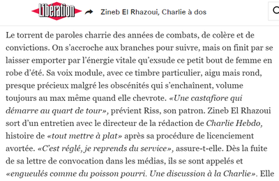 Quand Charlie Hebdo a "balancé Zineb El Rhazoui"... et pourquoi Riss ne la supporte pas