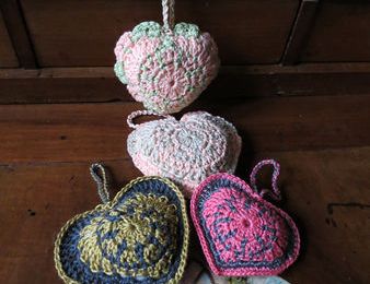 Coeur à deux, même au crochet ...