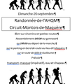 Plus d'infos sur la randonnée du 20 septembre