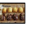 Madeleines à la fleur d'oranger et au chocolat