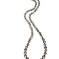 A rare black pearl necklace, by Cartier  