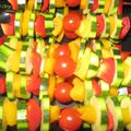 Brochettes tout légumes