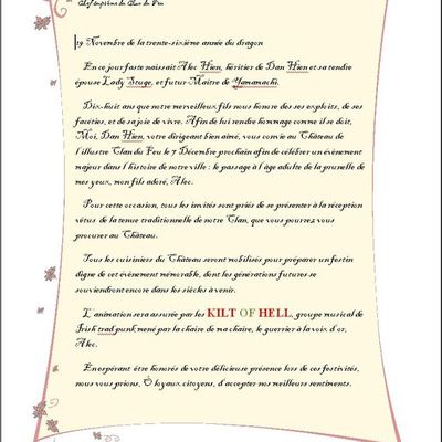 Présentation+ Invitation