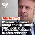 Macron et le mensonge sur ce qui se passe au Cameroun aujourd'hui