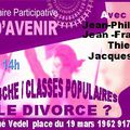  " GAUCHE-CLASSES POPULAIRES : LE DIVORCE ? ", LE 14 MAI, UNIVERSITÉ PARTICIPATIVE  À VILLIERS SUR ORGE 