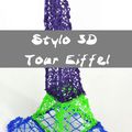 Stylo 3D Tour Eiffel  - Schéma gratuit