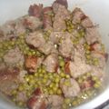 petit pois aux saucisses