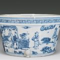 A blue and white porcelain censer. Ming Dynasty