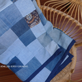 Quilt brodé Indigo en Jean