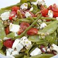 Salade de pois gourmands à la féta