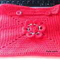 Fleurs crochet et languettes de canettes/trousses au crochet