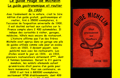 le guide rouge de Michelin, en 1900