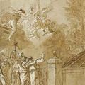 Giovanni Domenico Tiepolo  (Venise 1727-1804). L'Agonie du Christ à Gethsémani (Luc, 22:43)