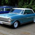 La Chevrolet chevy II nova 400 sport hardtop coupe de 1963 (Retrorencard juin 2010)