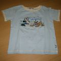 T-shirt bleu ciel Minnie et Pluto "C&A" taille: 92, 1 euro