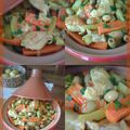 Tajine de Poulet aux carottes et courgettes