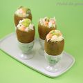 Kiwis farcis au crabe et aux crevettes