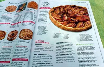 Tarte aux pommes caramélisées de Stéphane Secco (vue sur le magazine 750g)
