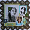 Page de scrap "Clémence"