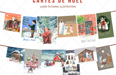 Cartes de Noël 2018 https://www.laurethillustrations.fr/BIENVENUE-ccbaaaaaa.asp