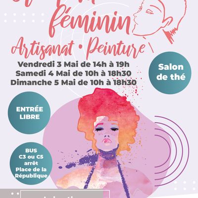 42ème Salon d'Artisanat et Peinture "Créer Au Féminin" du 3 au 5 mai 2024 à Coudekerque Branche