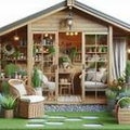  c'est déco et utile ... un abri jardin   