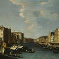 Bernardo Canal, The Grand Canal: looking South-West from the Rialto Bridge to the Palazzo Foscari