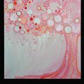 tableau à huile sur toile de lin (72X92)  Pink Power