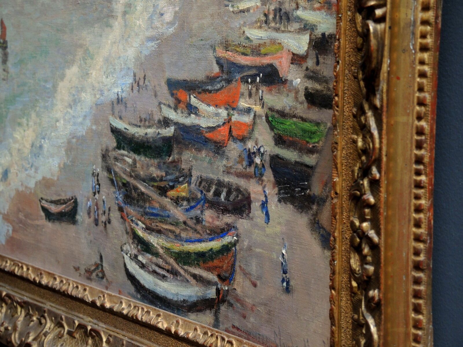 Paris, musée d'Orsay, Étretat, la plage et la porte d'Amont, Claude Monet, détail (75)