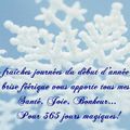 Bonne année à tous!