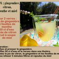 DÉTOX ; Infusion antioxydante au gingembre, menthe, citron et miel