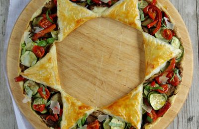 Tarte étoile aux légumes d'été