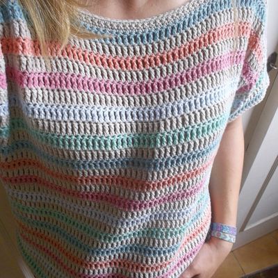 Mon pull crochet Phildar