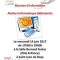 Réunion d'information "Atelier informatique (débutants) "