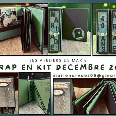 SCRAP EN KIT - DÉCEMBRE 2025 - COFFRET 2 MINI-ALBUMS