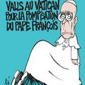 Valls au Vatican... - Charlie Hebdo N°1140 - 23 avril 2014