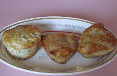 Muffins citron-pavot-poire