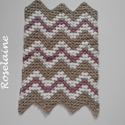 3 couvertures au crochet