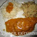 Escalopes de dinde sauce satay/coco