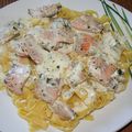 Tagliatelles au saumon