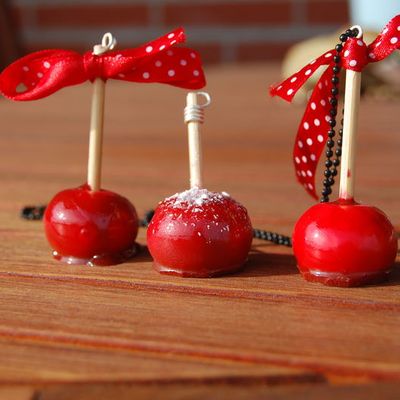 mes créations fimo....Pomme d'amour