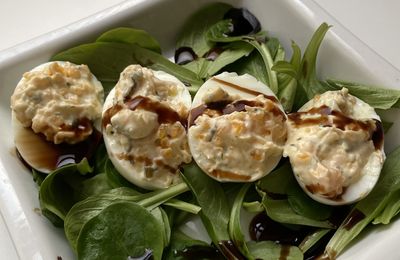 Oeufs mimosa aux fines herbes