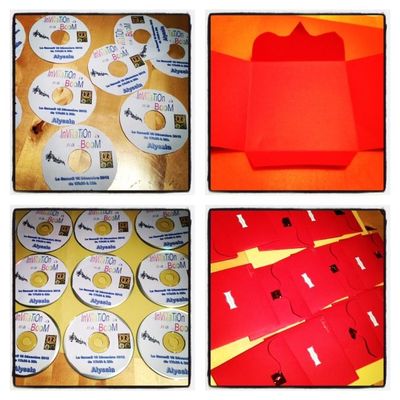 Invitation anniversaire pour une Boum