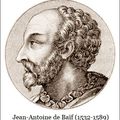 Jean-Antoine de Baïf (1532 -1589) : « Ô doux plaisir... »