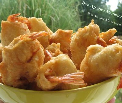 Beignets de crevettes et petit cormoran bien docile