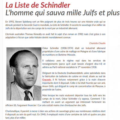 La liste de Schindler