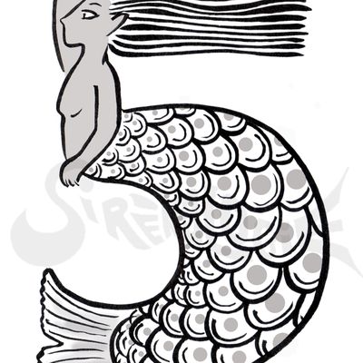 50 formes de sirènes : sirène en forme de cinq - 50 shapes of mermaids : five-shaped mermaid