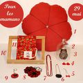 1-Pouf fleur 65€ 2-Cloche verre 15,90€ 3-