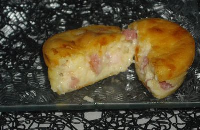 Mini clafoutis gruyère et lardons