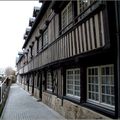 facades normandes face au musee Alfred Canel a Pont Audemer 27